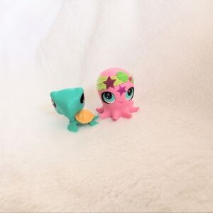 LPS Littlest Pet Shop Gen 4 Pink Octopus #2854 Totally Talented Gilturtle 1- 60